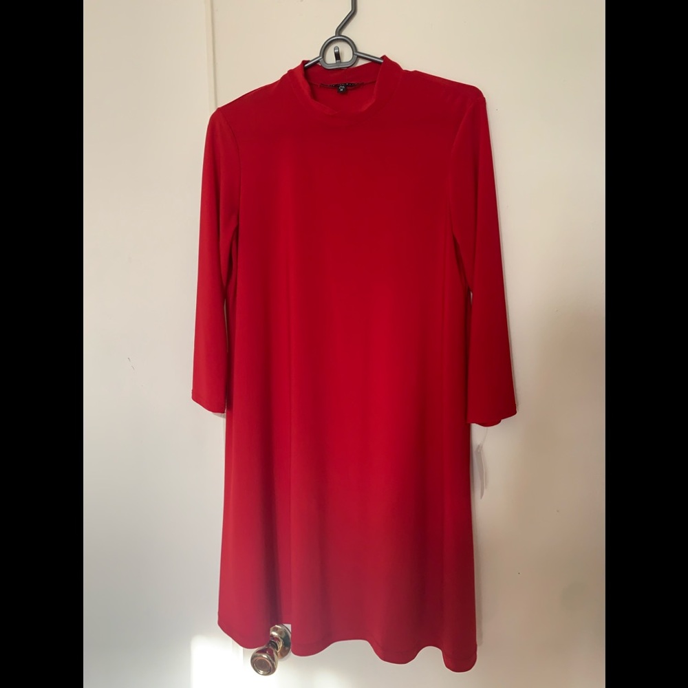 Beautiful women's red mini dress